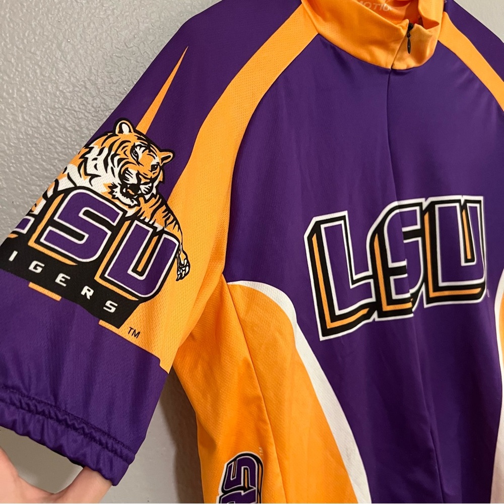 LSU Purple and Gold Cycling Jersey 2XL - Picture 2 of 5
